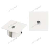 Светильник акцентный влагозащищенный встраиваемый для стен Arlight LT-GAP-S70x70-3W Warm3000 WH 30 deg 025738